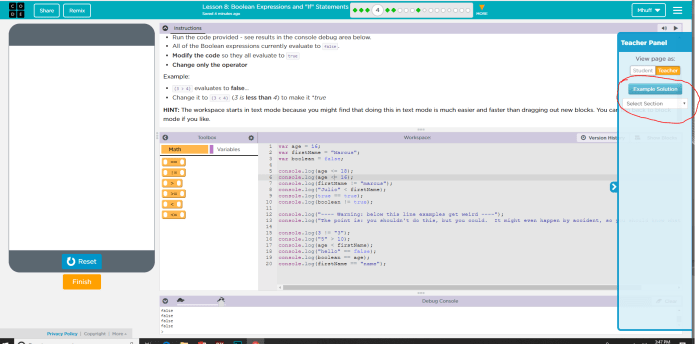 Code org unit 1 assessment answers