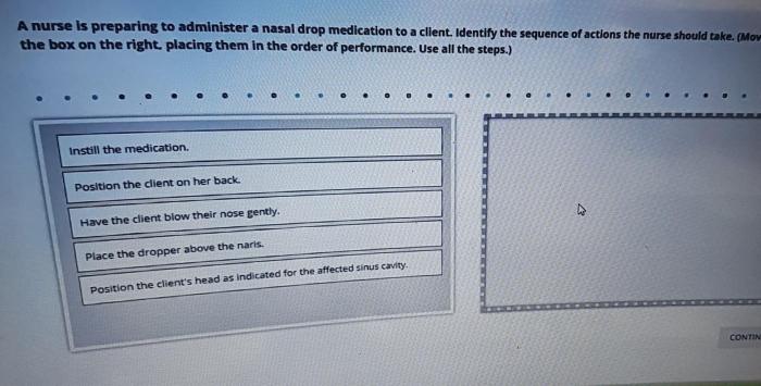 A nurse is teaching a client how to self-administer insulin